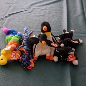 four matched ty /mcdonalds beanie babies.